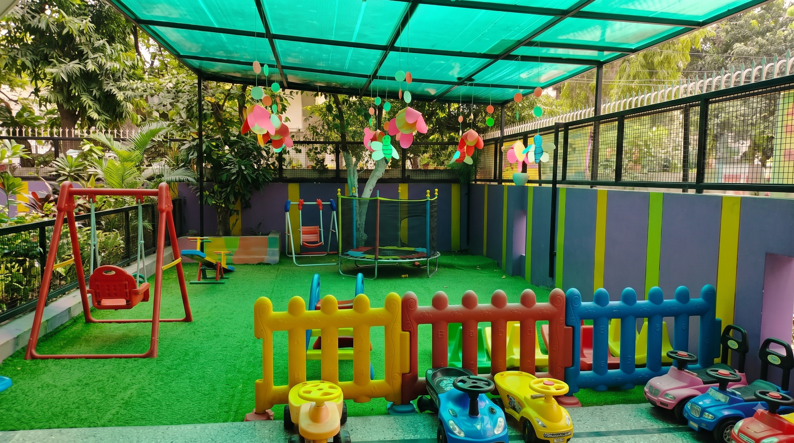 Outdoor play area at Kidzee Vikas Nagar