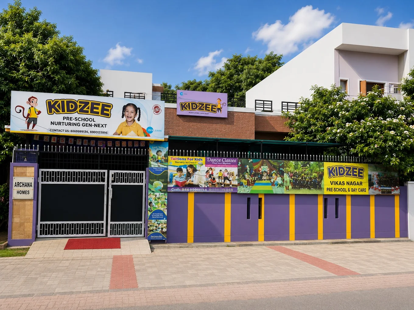Kidzee Vikas Nagar campus facade